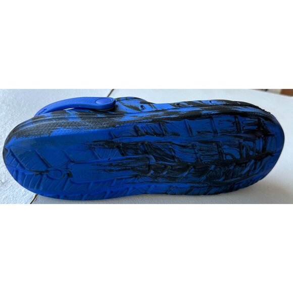 Rugged Shark Brand Blue & Black Clogs Geometric Boy's Size 6W - Picture 8 of 14